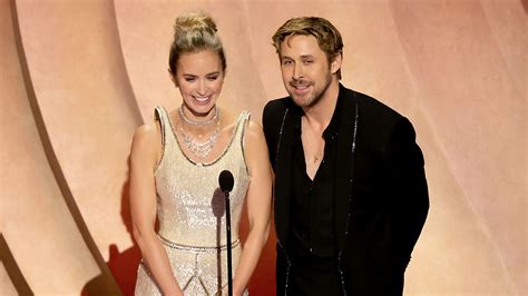 barbenheimer rivalry|Emily Blunt, Ryan Gosling Keep Barbenheimer Alive With Oscars .